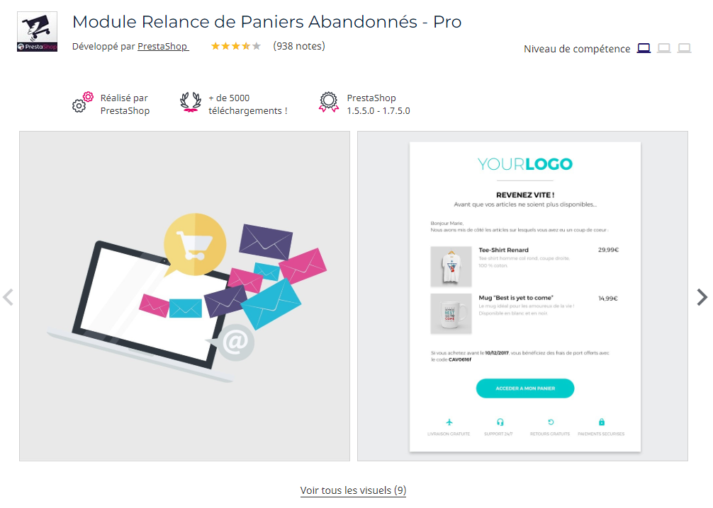 relance-panier-abandonne-module-prestashop