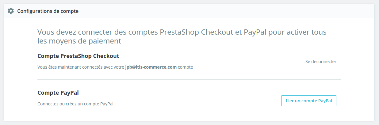 liaison-compte-paypal-prestashop-checkout
