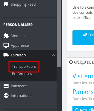 menu-transporteurs-prestashop