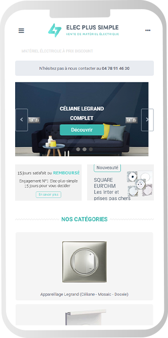 fiche produit mobile