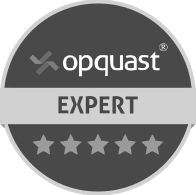 Badge Expertise Ecommerce Gris