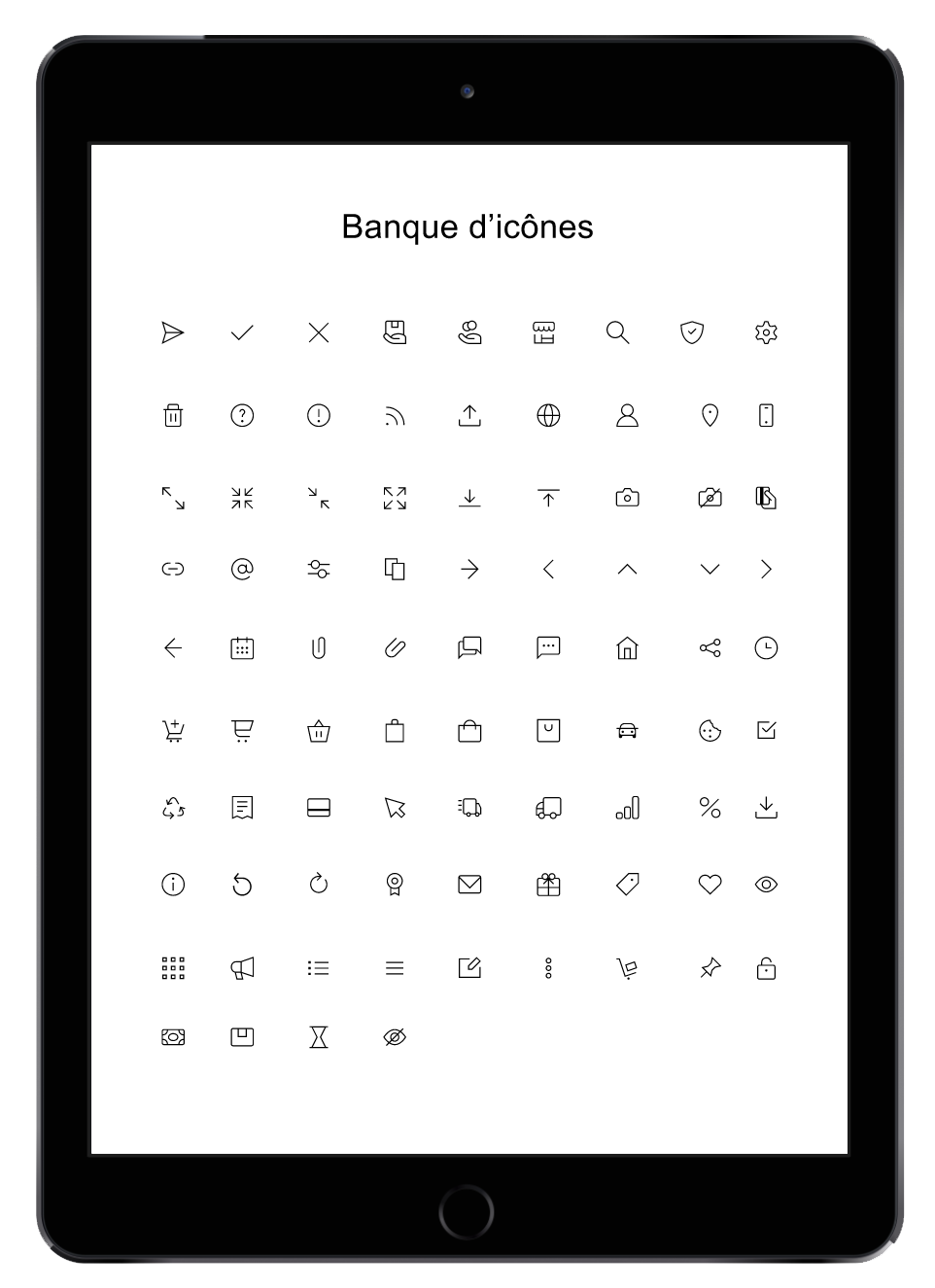 banque icones e-commerce